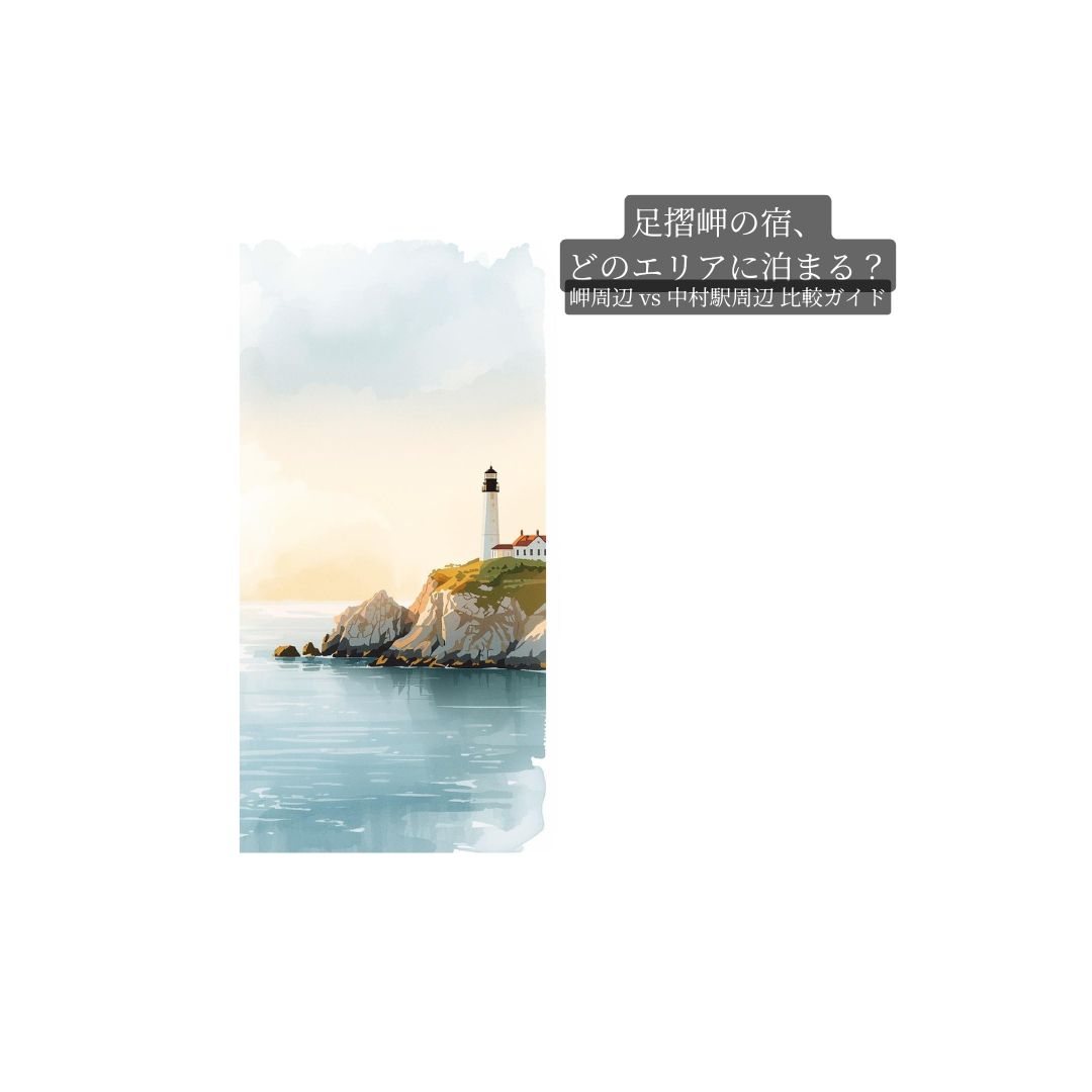 足摺岬の宿エリア比較 岬周辺と中村駅周辺の選び方ガイド