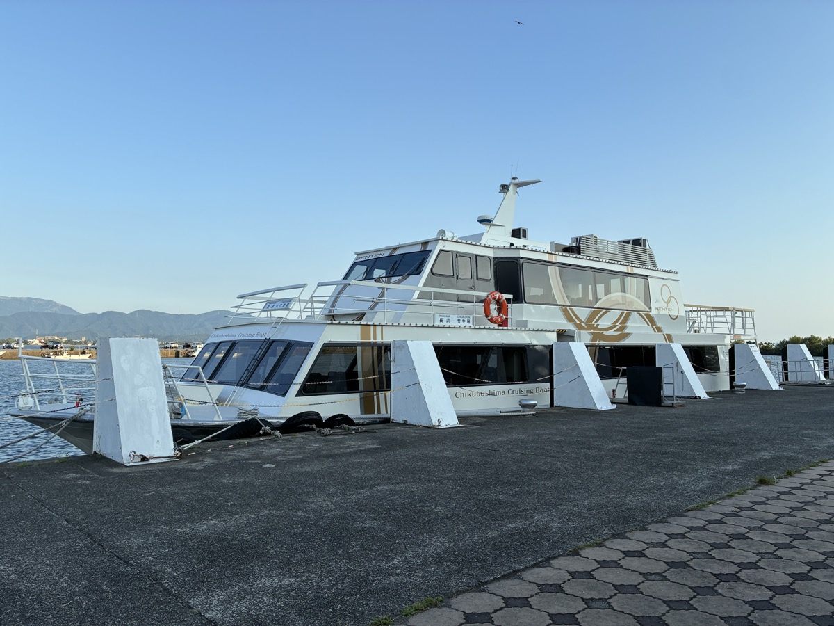 前日の夕方に撮った長浜港