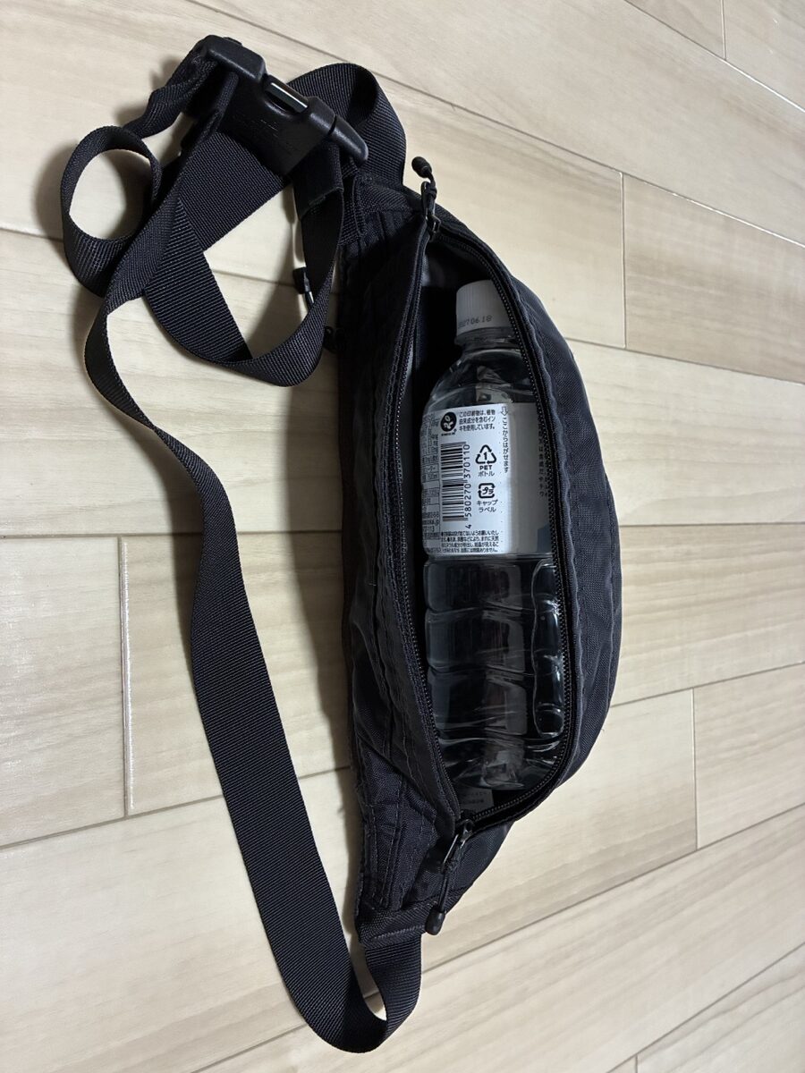 500mlペットボトル1本だけならちょうど入る