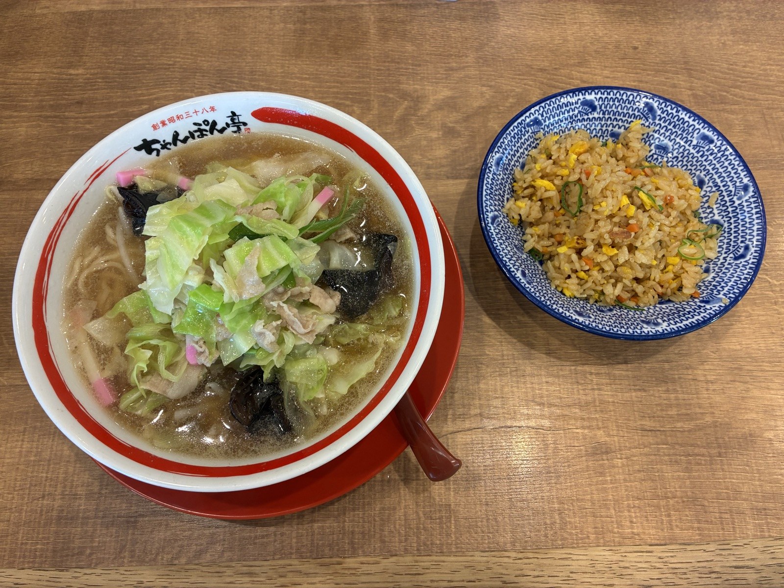 彦根で食べた近江ちゃんぽんのランチセット