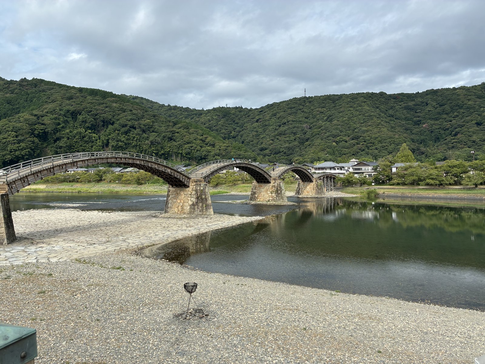錦帯橋。9月1日から入橋料が値上げされていました