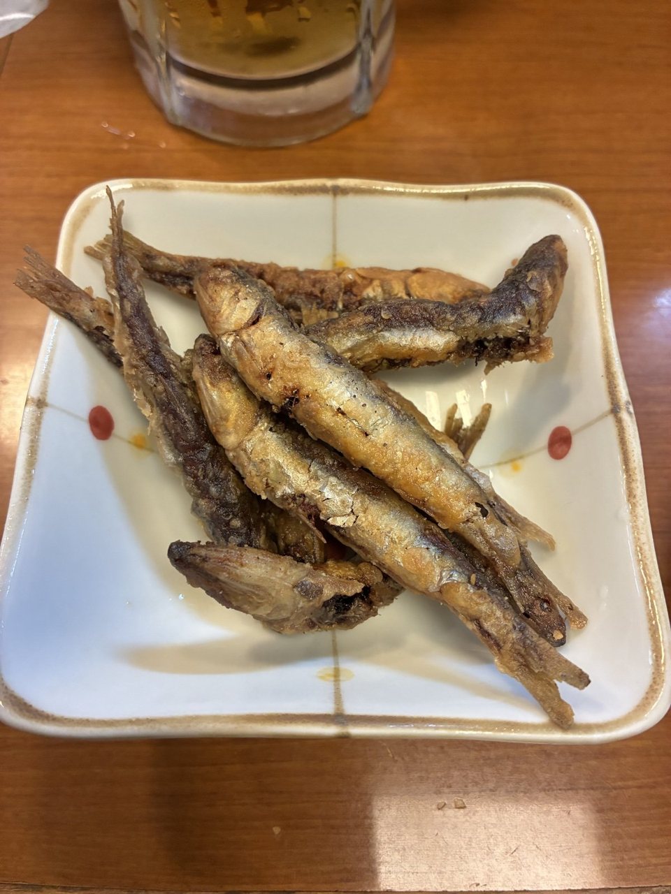 鳥羽久兵衛の突き出しのイワシの竜田揚げ